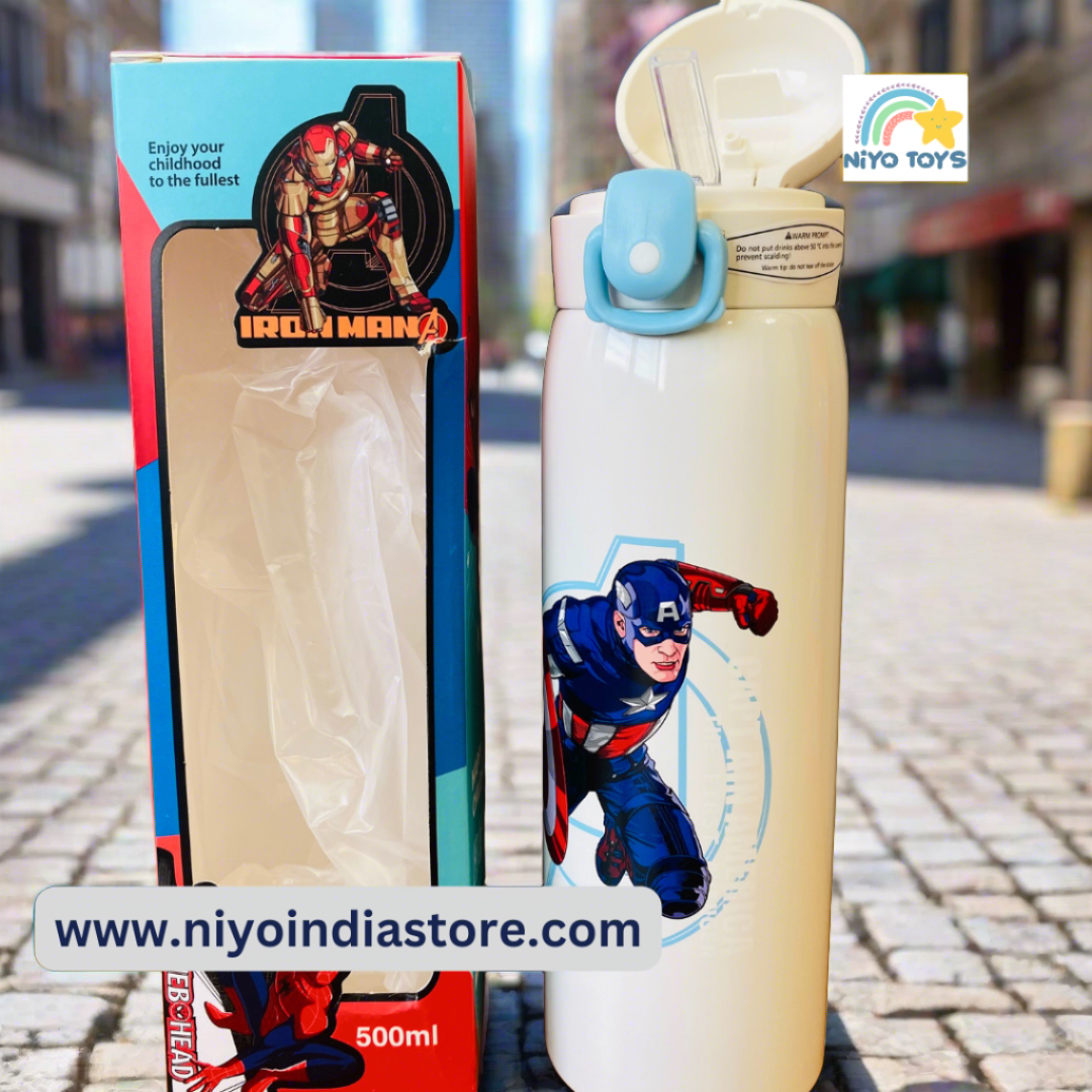 Captain America water bottle for kids 