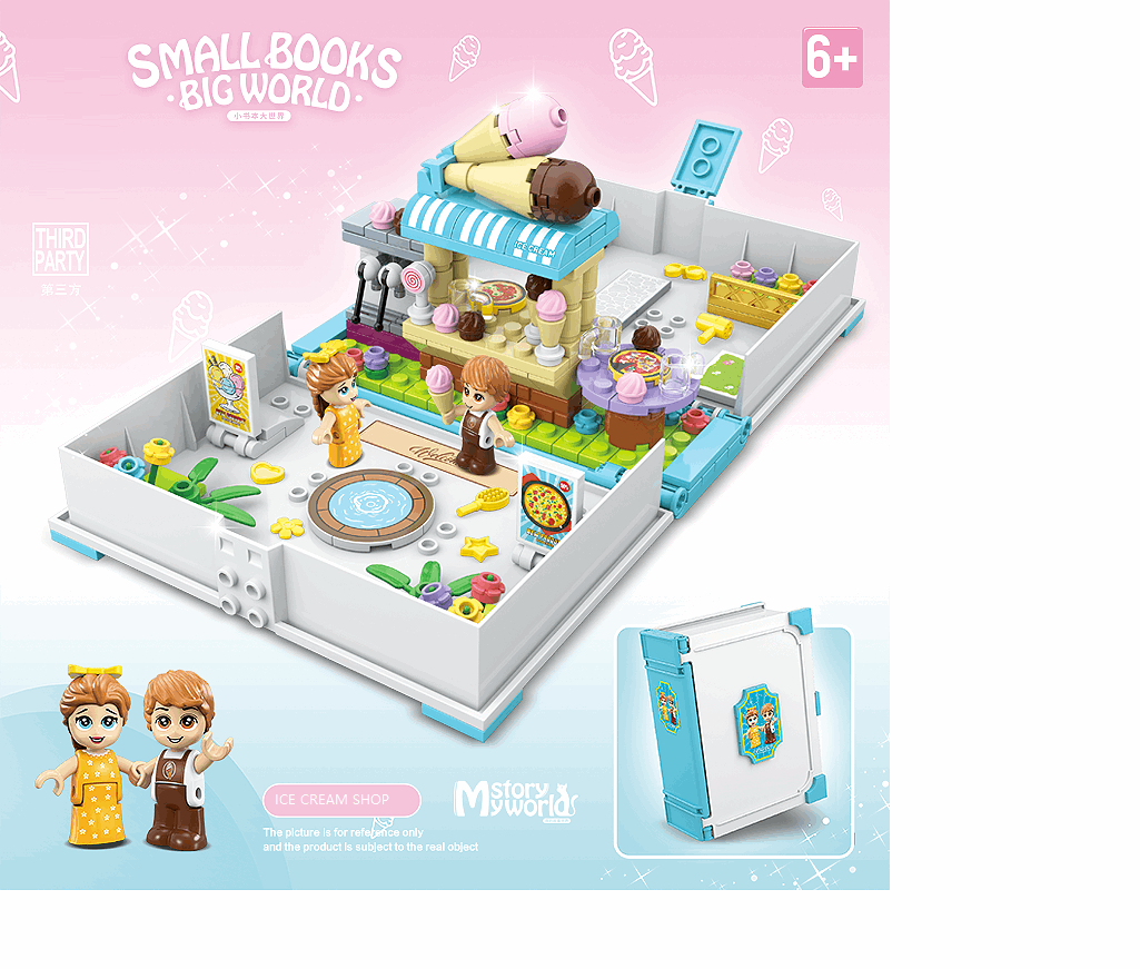 Small Books & Big World  Ice Cream Theme - 330 Pieces NIYO TOYS