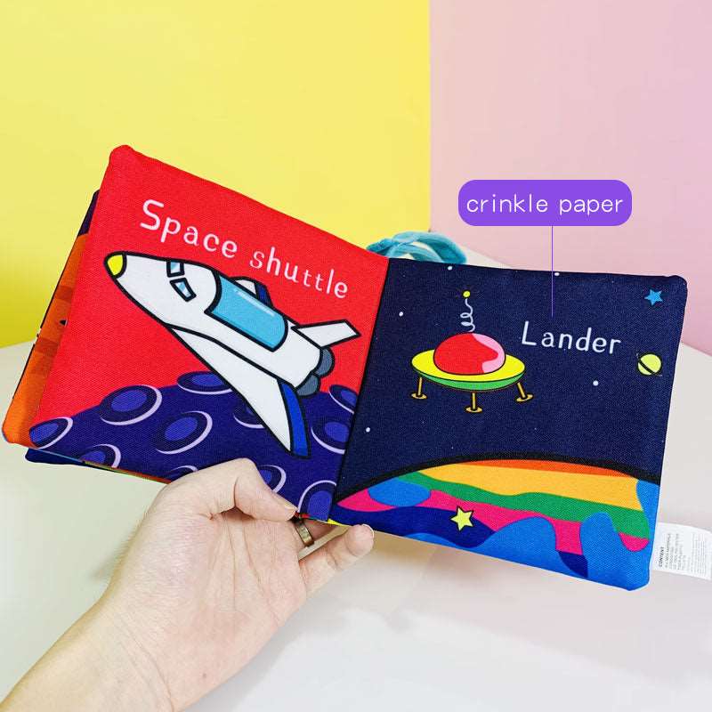 Space Craft Cloth book for  new borns NIYO TOYS