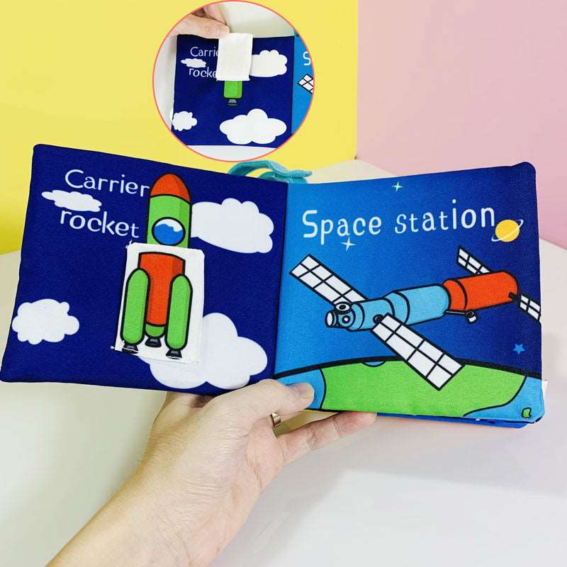 Space Craft Cloth book for  new borns NIYO TOYS