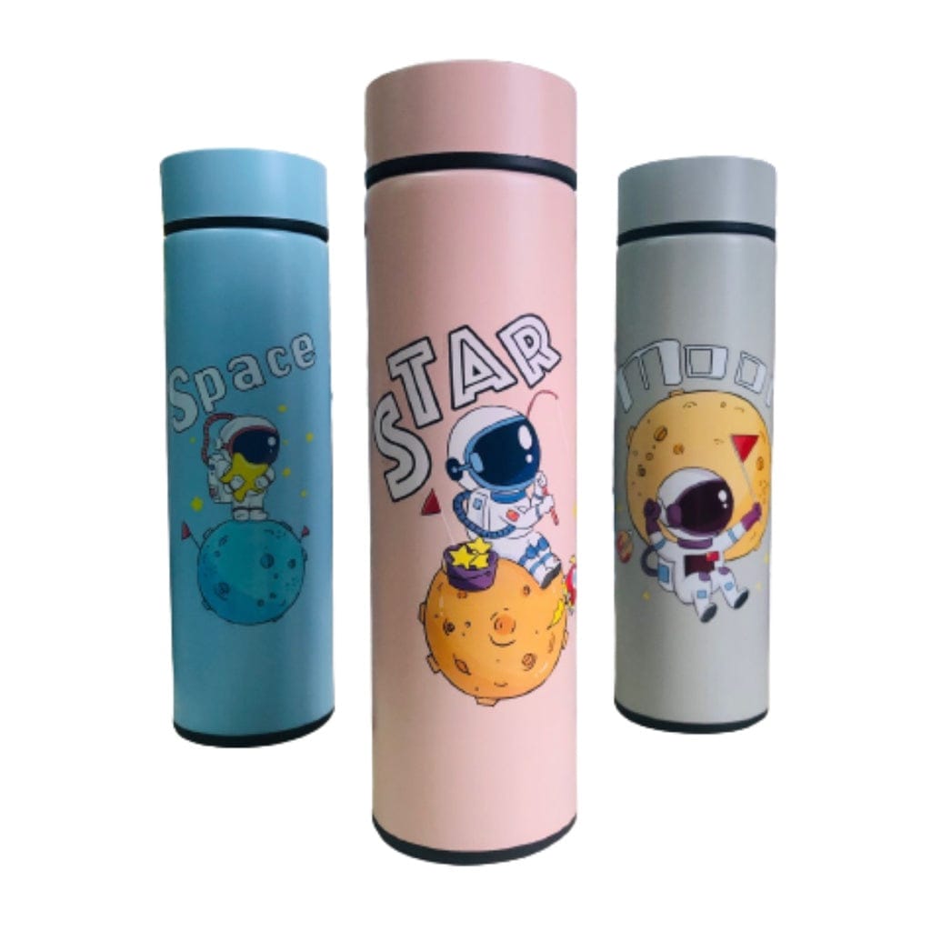 Space Theme Stainless Steel temperature Insulated Hot And Cold Water Bottle ( 450ml ) NIYO TOYS