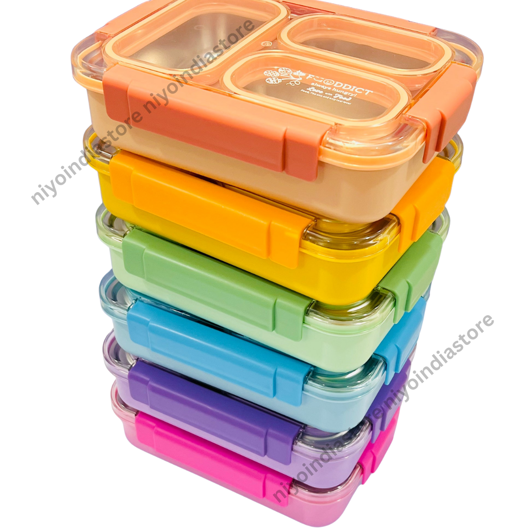 Spill Free 3 Compartments Lunchbox - 710ml NIYO TOYS