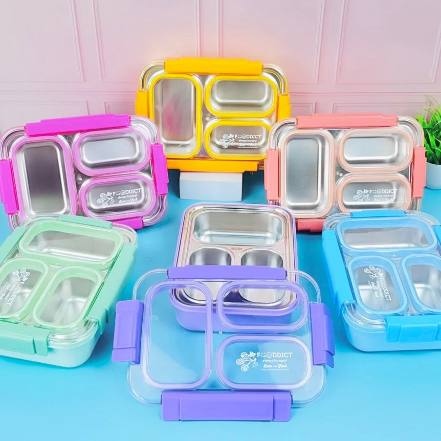 Spill Free 3 Compartments Lunchbox - 710ml NIYO TOYS