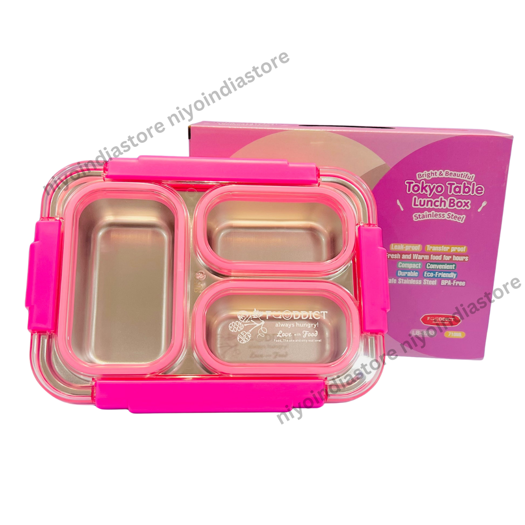 Spill Free 3 Compartments Lunchbox - 710ml NIYO TOYS