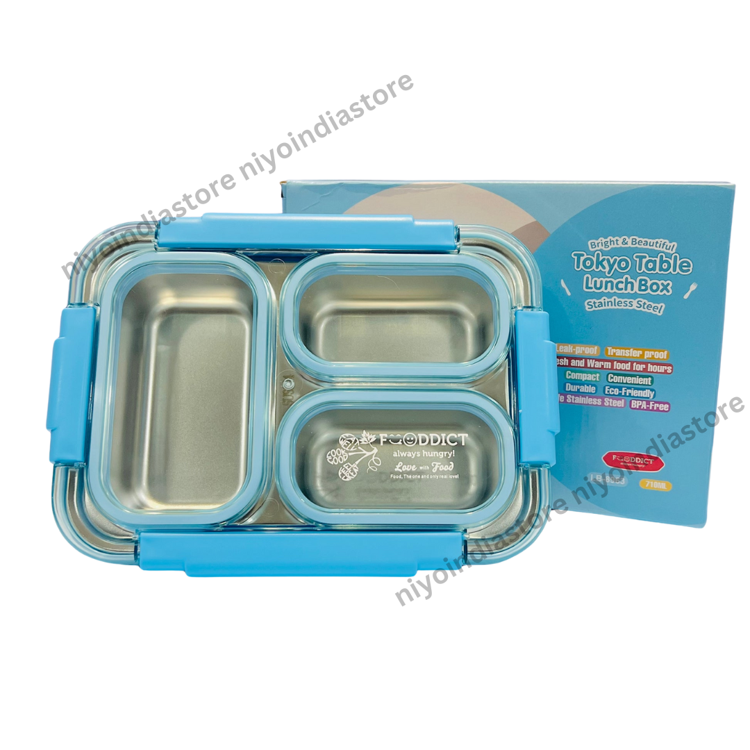 Spill Free 3 Compartments Lunchbox - 710ml NIYO TOYS