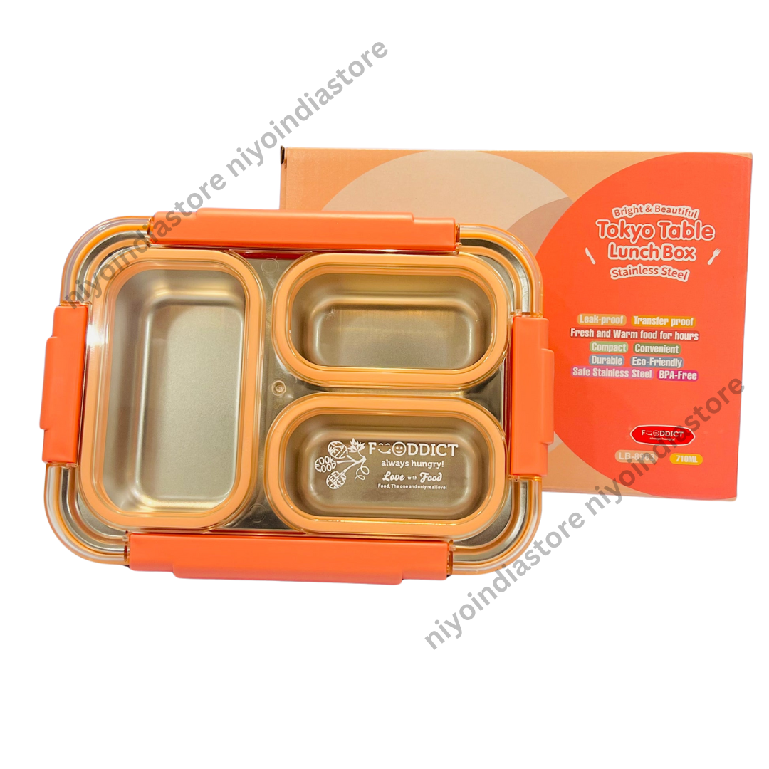 Spill Free 3 Compartments Lunchbox - 710ml NIYO TOYS