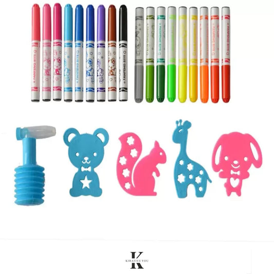 Spray Blow Sketch Pens for Kids NIYO TOYS