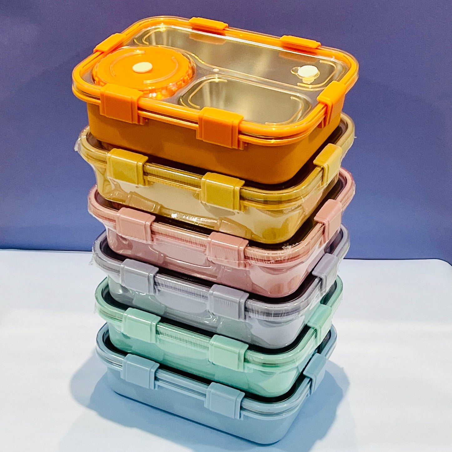 Stainless Steel Lunch Box Combo: Keep Your Meals Fresh Anywhere, Anytime- Blue NIYO TOYS