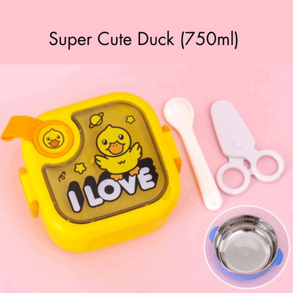 Teeny Tiny 750ml Lunch Box with Spoon & Scissor NIYO TOYS