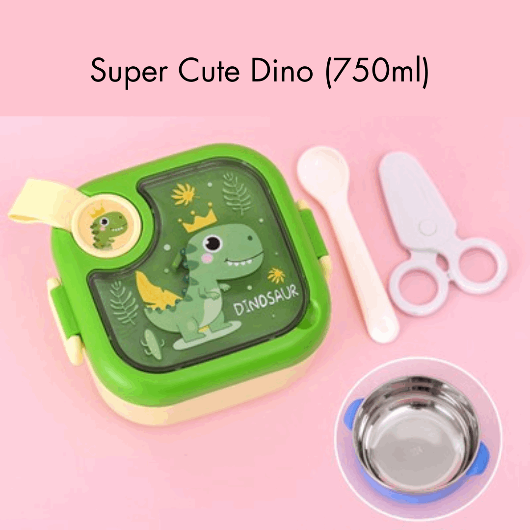 Teeny Tiny 750ml Lunch Box with Spoon & Scissor NIYO TOYS