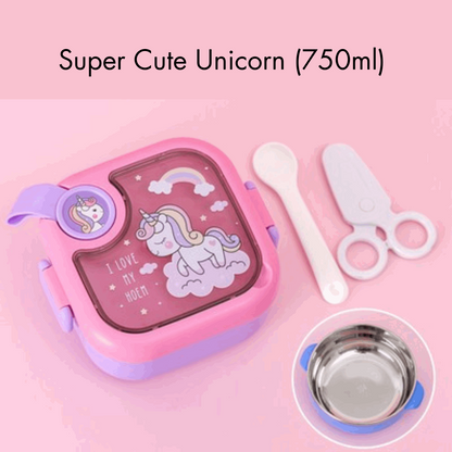 Teeny Tiny 750ml Lunch Box with Spoon & Scissor NIYO TOYS