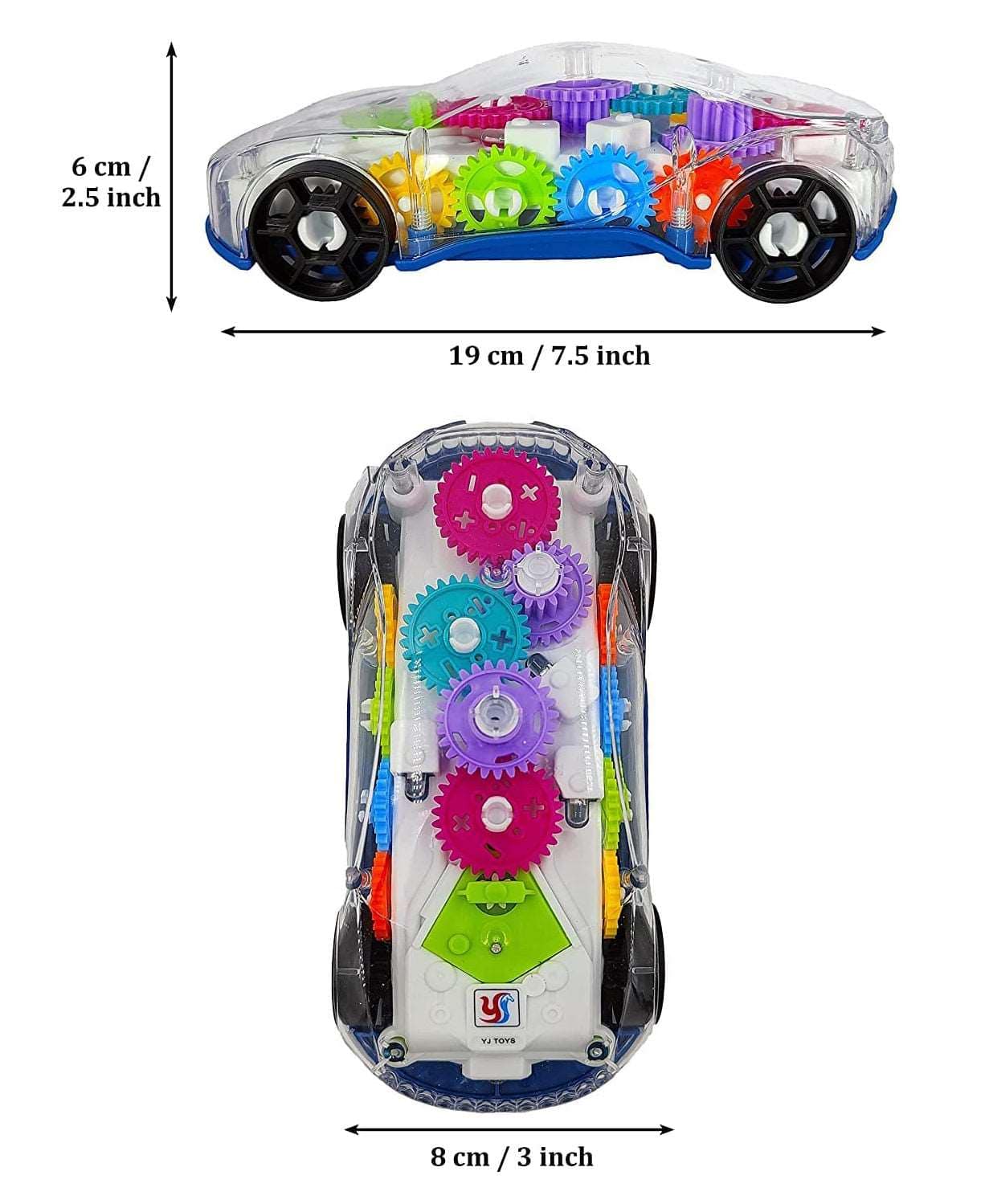 Transparent Gear Racing Car NIYO TOYS