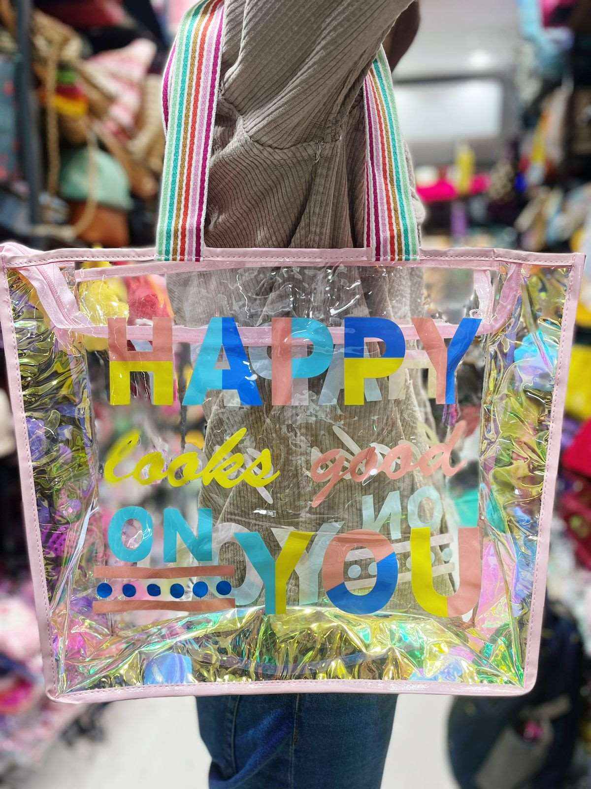 Transparent Holographic Shopping Bag NIYO TOYS