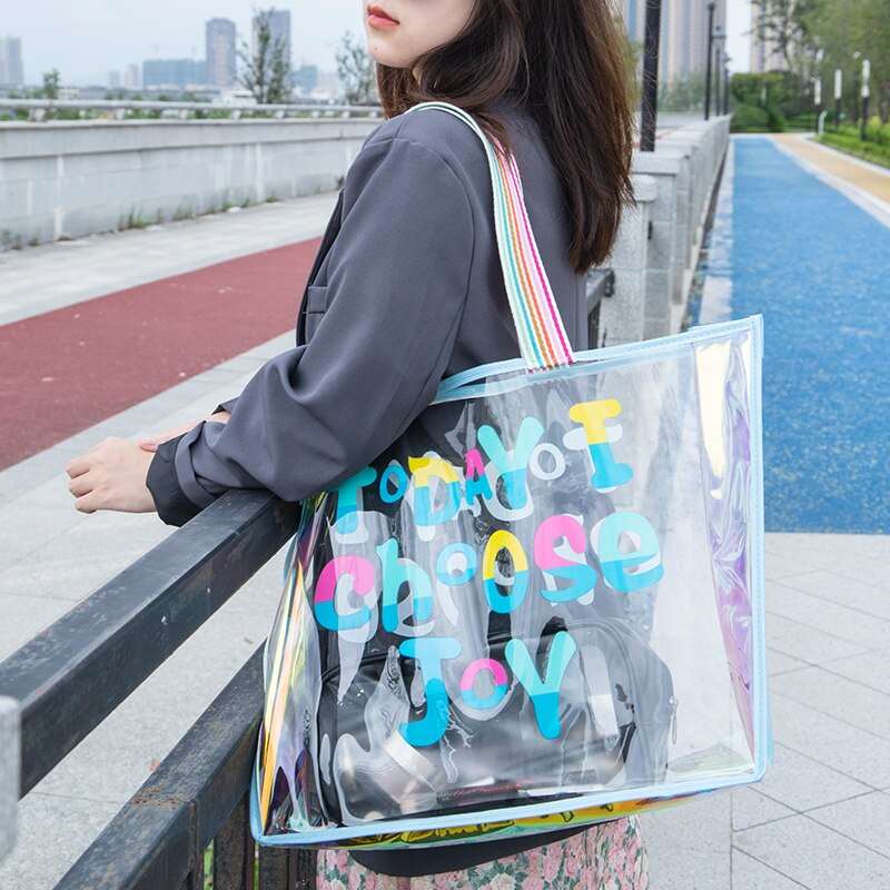 Transparent Holographic Shopping Bag NIYO TOYS