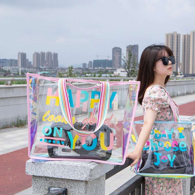 Transparent Holographic Shopping Bag NIYO TOYS