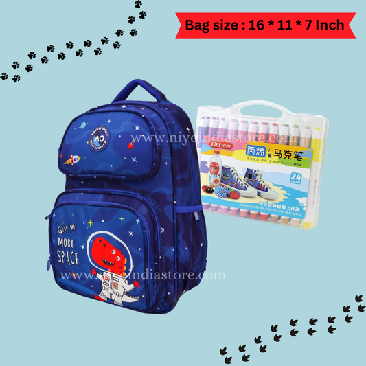 Ultimate School Bag & Acrylic Marker Combo NIYO TOYS