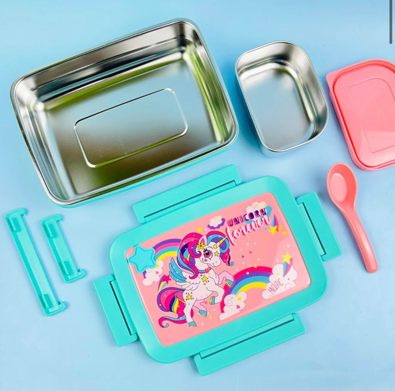 Unicorn School Bags, Cartoon Lunch Boxes & Bottle NIYO TOYS