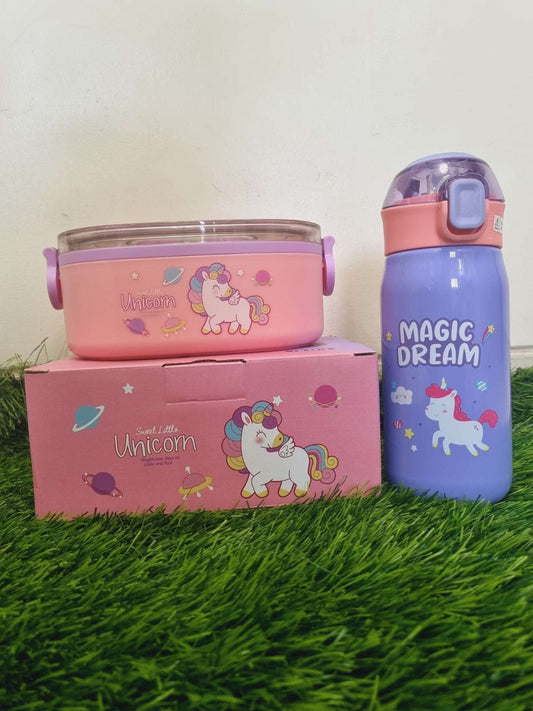 Unicorn Stainless bottle and lunch Box NIYO TOYS