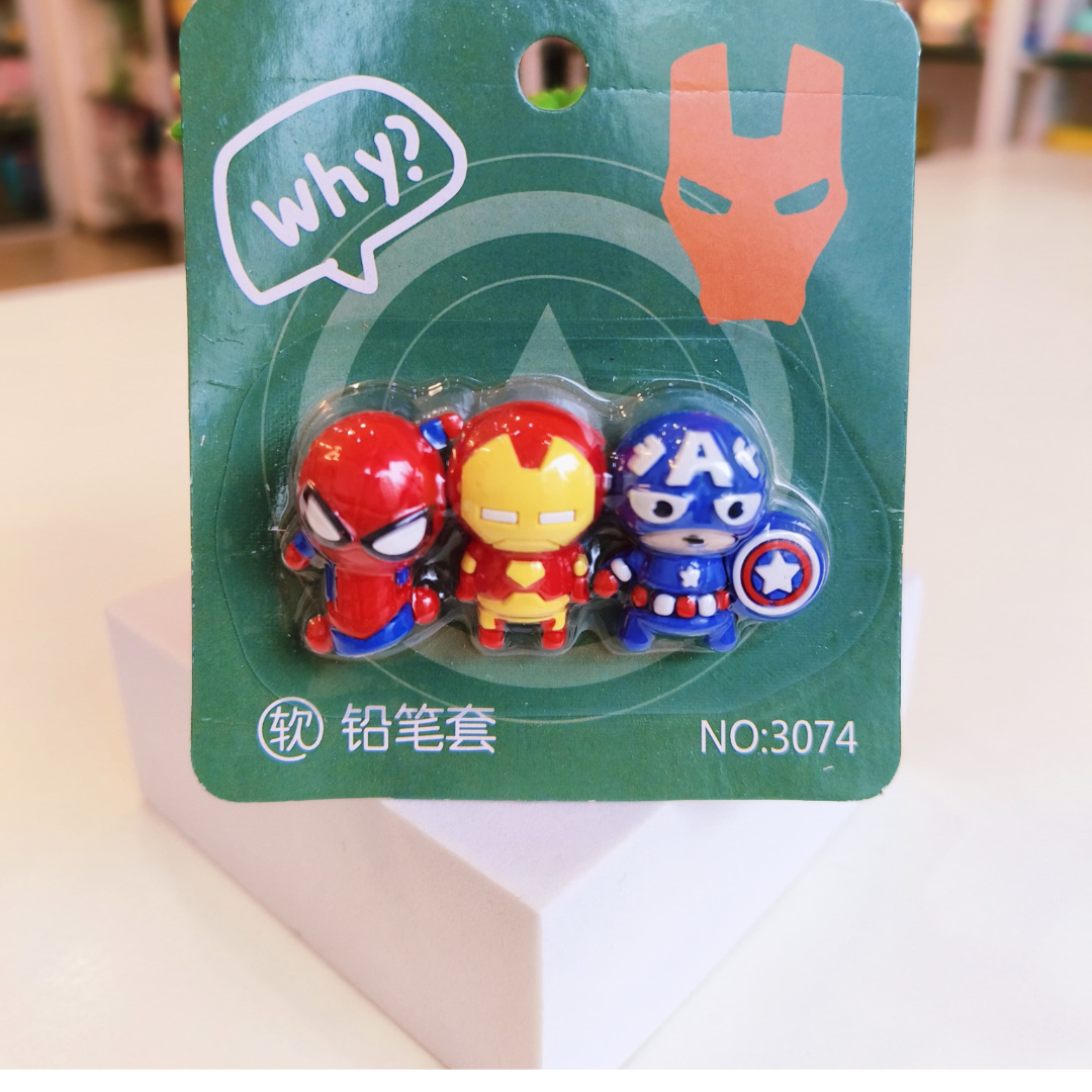 Space/Superhero Pencil Toppers (Price is for a pack of 3)