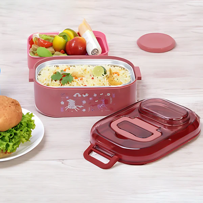Niyo toys Magical Unicorn Lunch Box – Stainless Steel Design + Free Gift