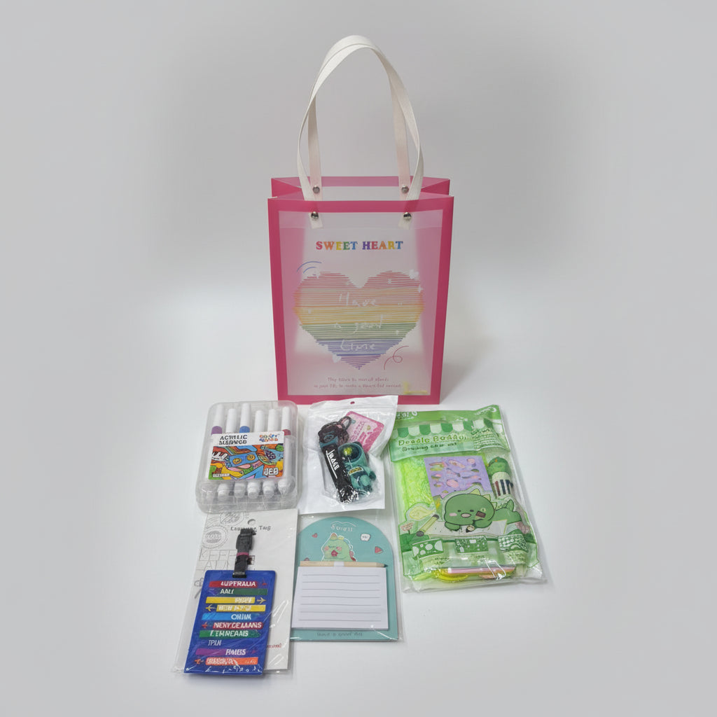 Rainbow Heart Creator Hamper – Acrylic Markers, Stencils & More! NIYO TOYS