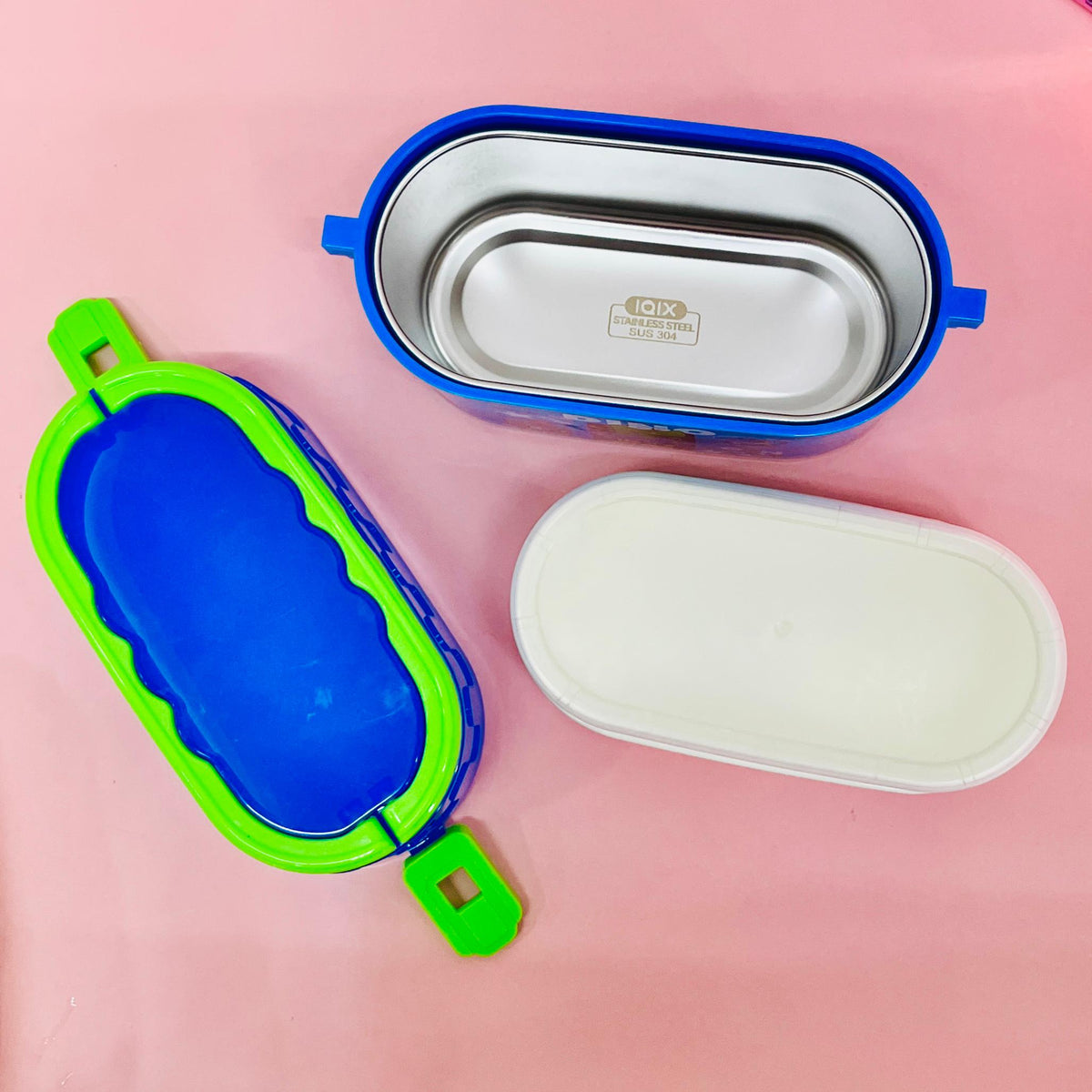 Kids Cute Animal Print 2-Layer Tiffin Box – 600ml + 300ml