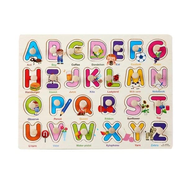 Wodden Alphabet Board Puzzle NIYO TOYS