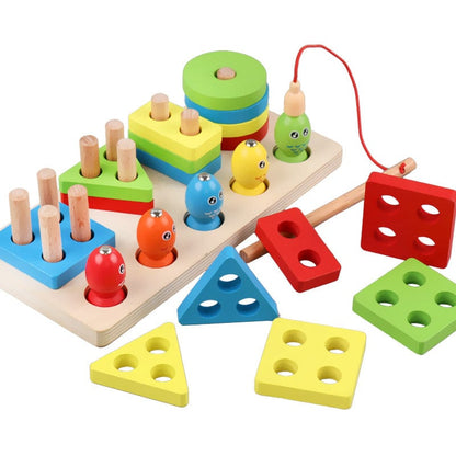 Wooden Fishing Four Post Game NIYO TOYS