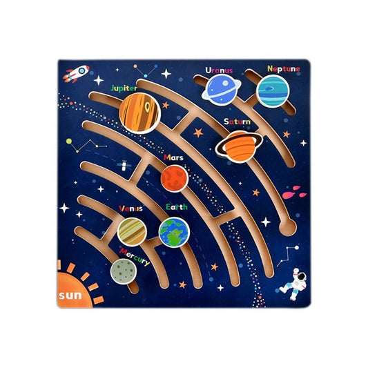 Wooden Puzzle Astronomy Wooden Puzzle for Early Educational NIYO TOYS