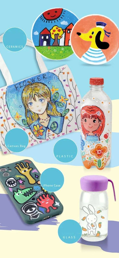 Acrylic paint pens for crafts in vibrant colors for creative projects and fun DIY activities