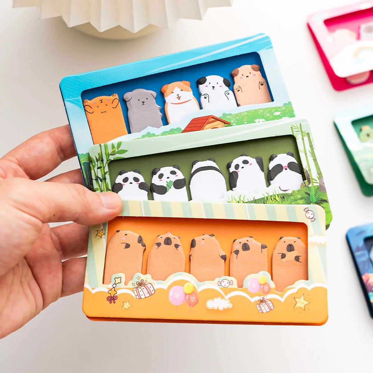 Colorful NIYO TOYS decorative sticky notes post it with cute animal designs, perfect for kids and adults