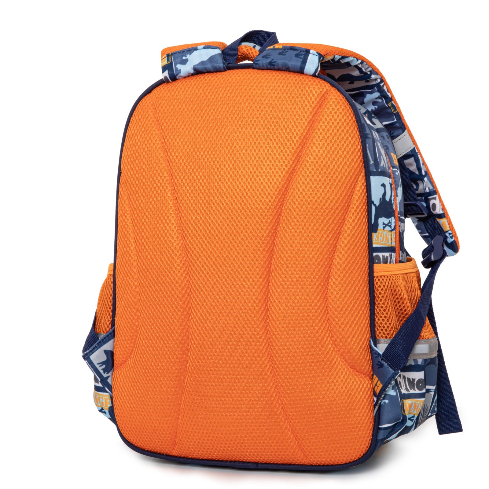 NIYO TOYS backpack dino in orange and blue, designed for kids age 5+, ideal for school or casual outings