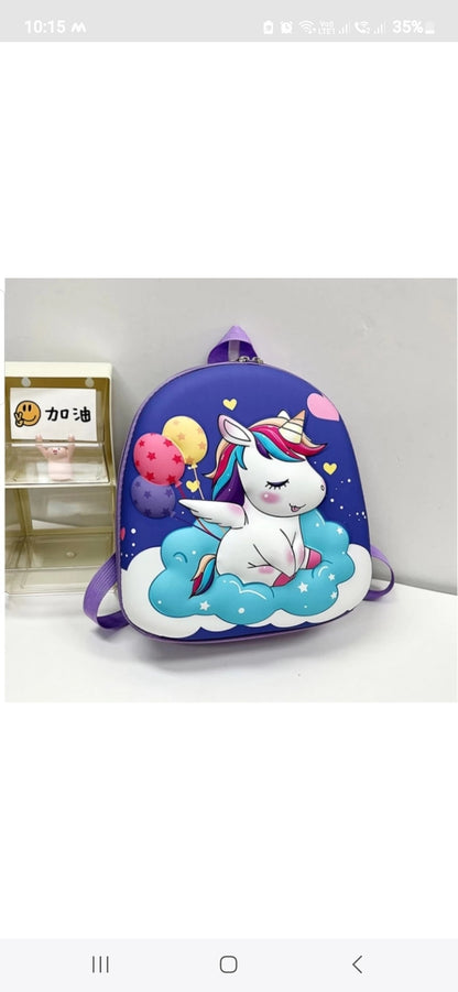 Purple unicorn backpack trendy for kids, perfect for school and everyday use