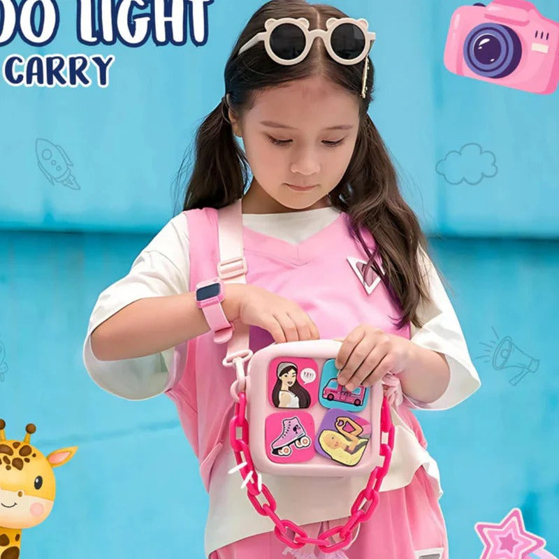 NIYO TOYS kids bag with sling in pink, perfect for ages 3+ for fun outings and playdates