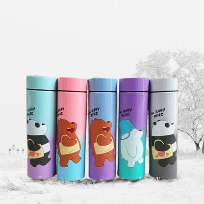 Colorful bear bottle honey featuring playful bear and friends, ideal for kids age 3+, perfect for school or outings