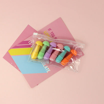 Mini benefit cookie highlighter set in pastel colors, ideal for school projects and ages 6 and up