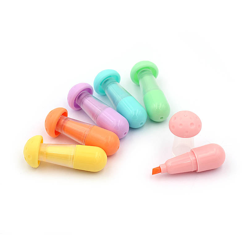 Colorful benefit cookie highlighter mini set in various pastel colors for kids, perfect for school projects