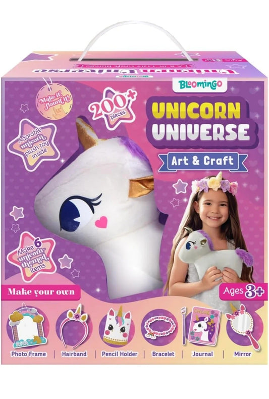 NIYO TOYS Unicorn Universe Art and Craft Kit with 200 pieces for kids ages 3 plus