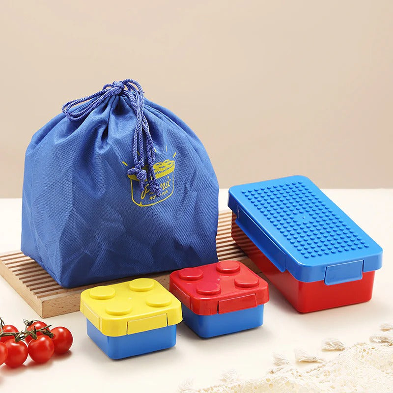 Niyo Toys building blocks lunch box for kids in colorful design, perfect for ages 3 and up