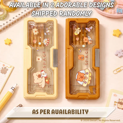 NIYO TOYS pencil case for kids in two designs for school supplies, perfect for ages 5 and up