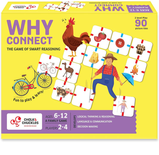 NIYO TOYS educational board games for kids Why Connect with colorful picture tiles for ages 6-12