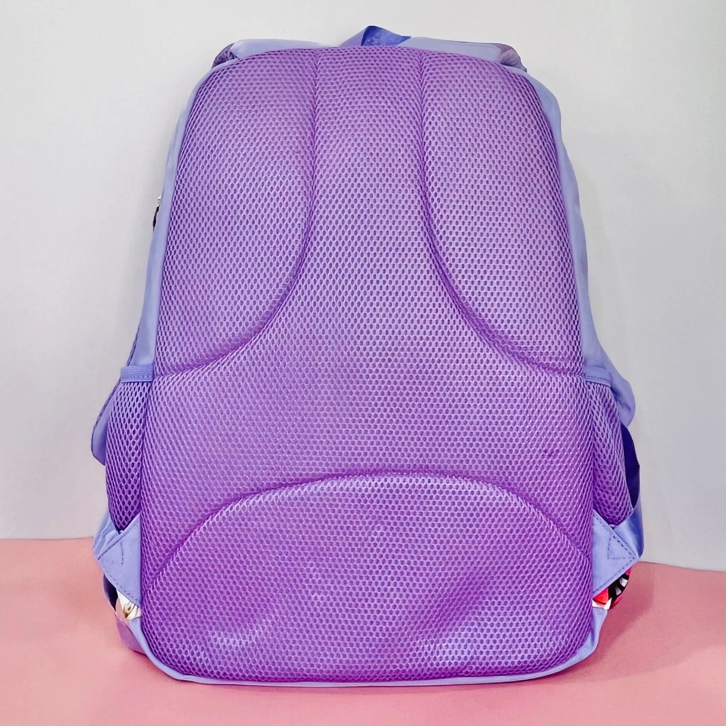 Purple NIYO TOYS panda backpack for kids, perfect for school and outdoor activities