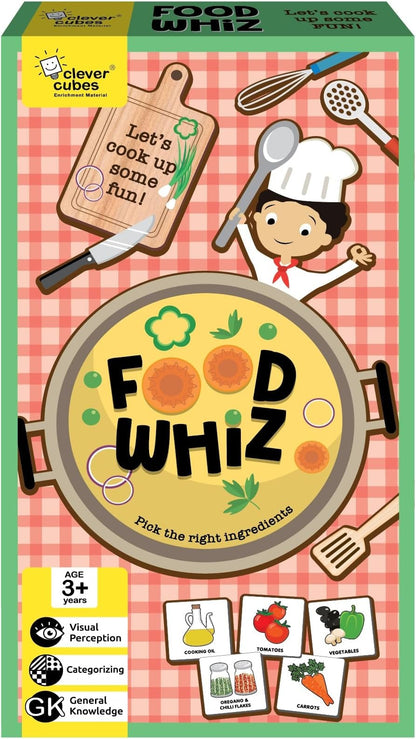 Food Whiz Cooking Game for Children with Colorful Ingredients, Age 3+, Fun Educational Toy