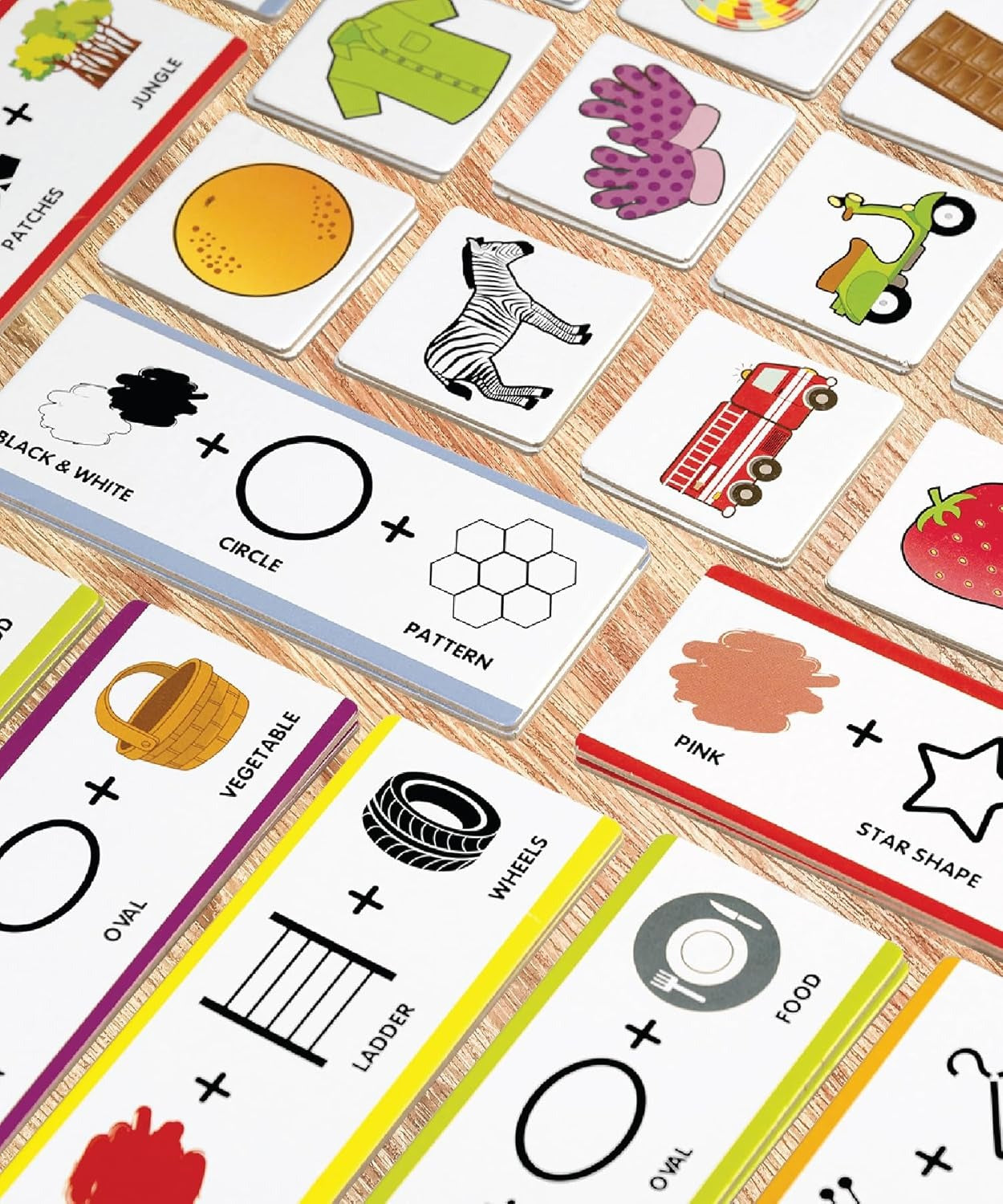 NIYO TOYS colorful educational flashcards with pictures and words for kids learning shapes and objects