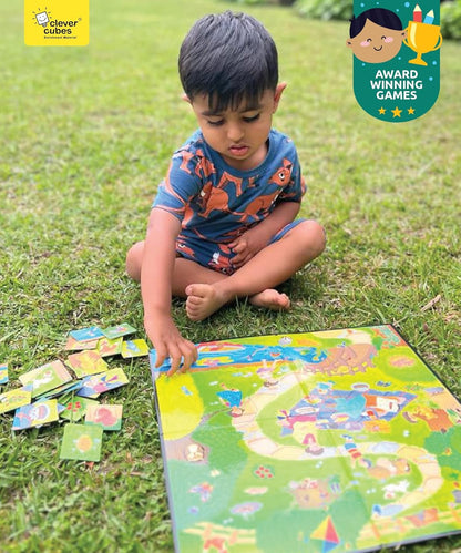 Colorful board game from NIYO TOYS featuring the secret garden, suitable for ages 4 and up, perfect for family fun