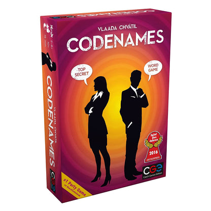 Codenames board game by Niyo Toys in a colorful box with top secret theme for fun word challenges