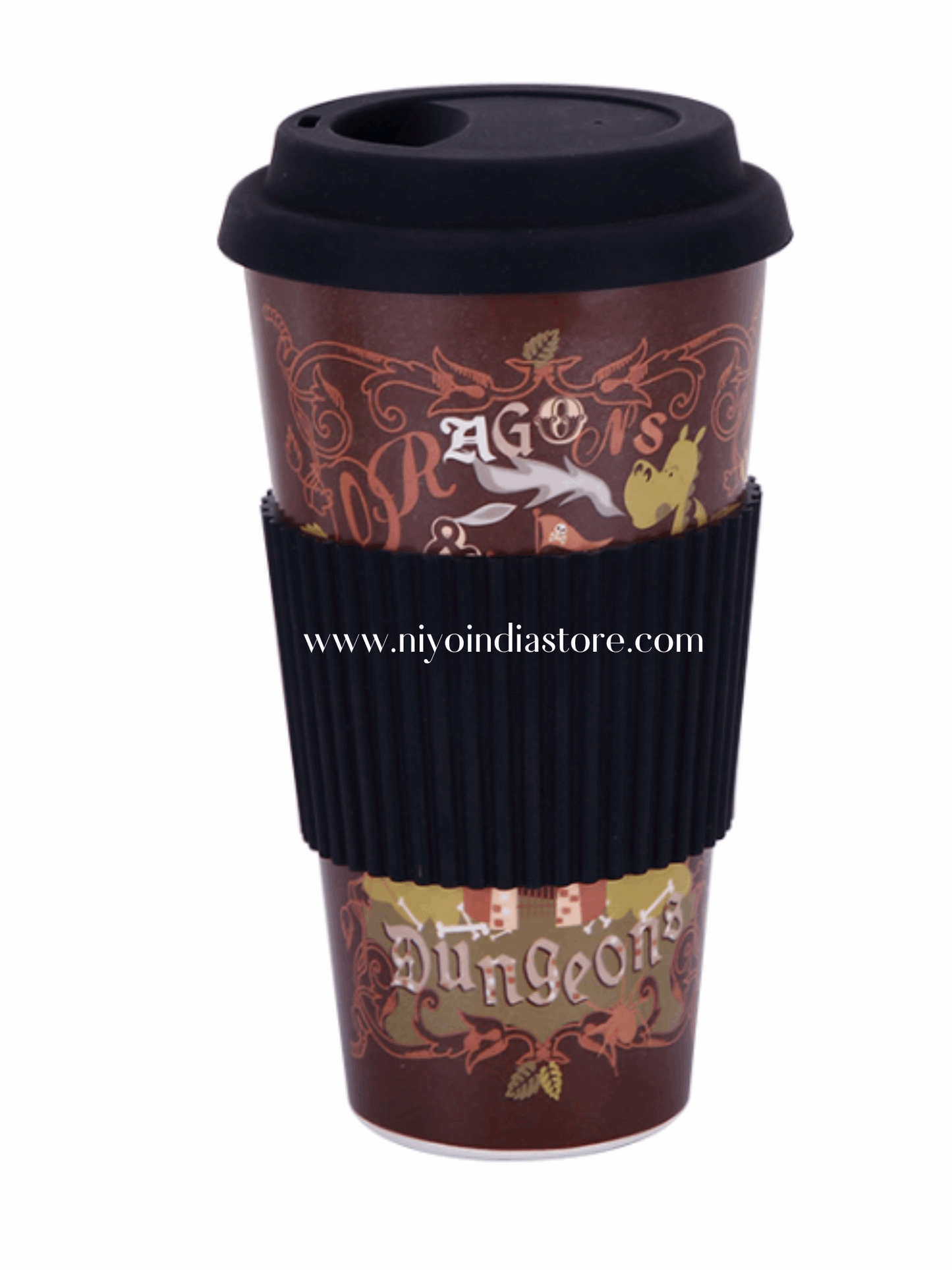 NIYO TOYS coffee mug with dungeon design, perfect for kids age 5+ for fun drink times