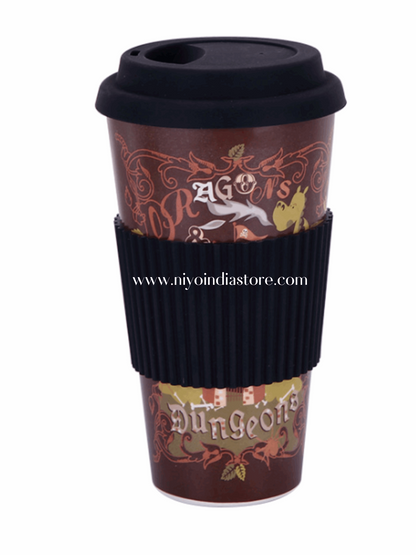 NIYO TOYS coffee mug with dungeon design, perfect for kids age 5+ for fun drink times