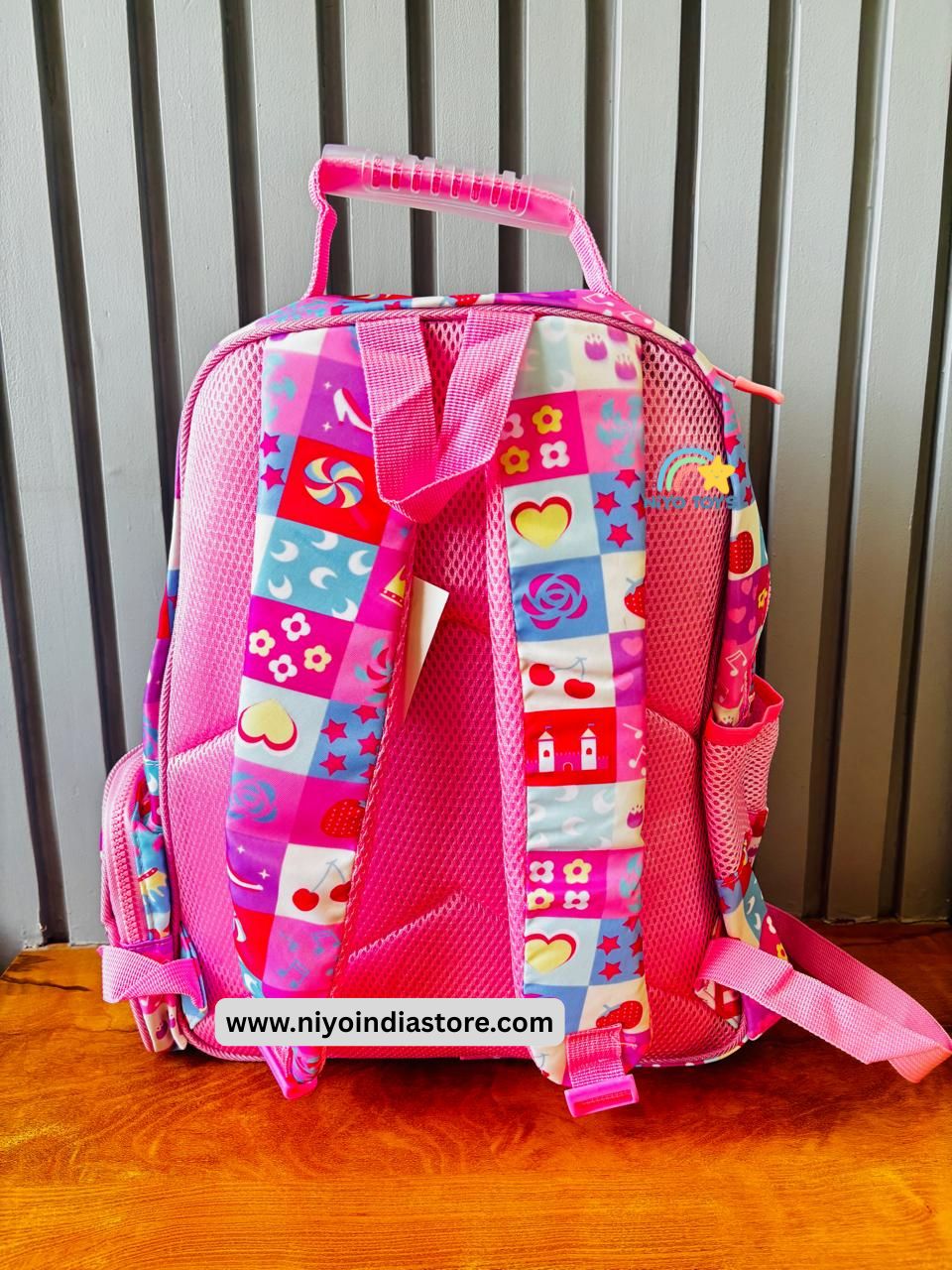NIYO TOYS Colorful Kids Backpack with Fun Patterns and Comfortable Straps for School Use