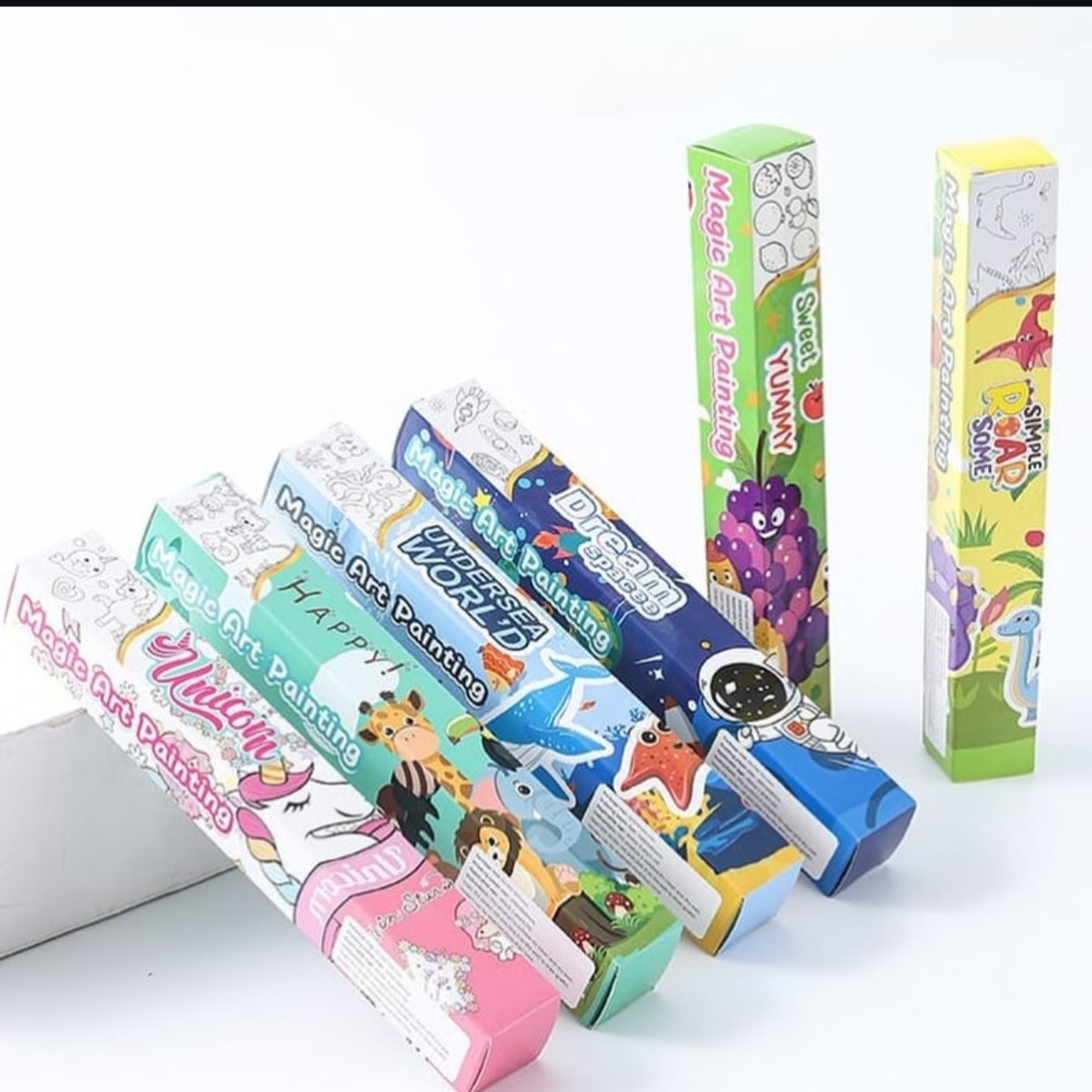 Colorful Magic Art Painting Kits for kids age 3+, perfect return gift for birthday parties